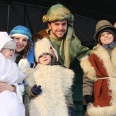 Anna i Marcin Palowie razem z synami Dawidem (w roli Jezusa) oraz Bartkiem i Robertem wcielili się w role Świętej Rodziny