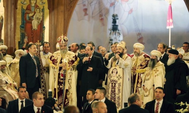 Egipt: prezydent na liturgii koptyjskiej
