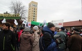 Manifestacja poparcia dla górników kopalni "Brzeszcze"