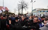 Manifestacja poparcia dla górników kopalni "Brzeszcze"