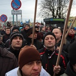 Manifestacja poparcia dla górników kopalni "Brzeszcze"