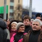 Manifestacja poparcia dla górników kopalni "Brzeszcze"