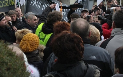 Protest na ulicach Sośnicy