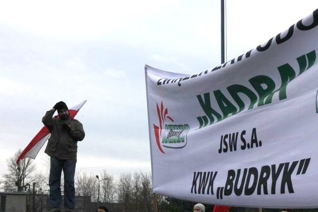 Protest w Sośnicy w obronie kopalń