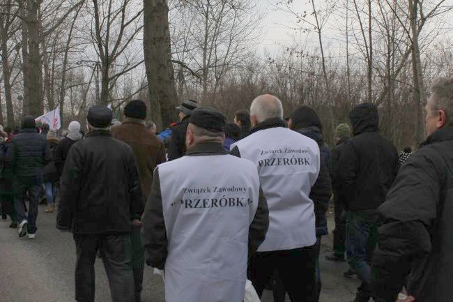 Protest w Sośnicy w obronie kopalń