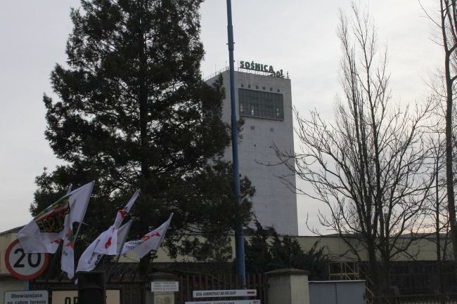 Protest w Sośnicy w obronie kopalń