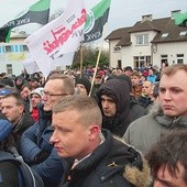 Mieszkańcy Brzeszcz oraz  pracownicy miejscowej kopalni protestują przeciwko planom jej likwidacji