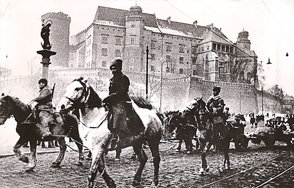  Styczeń 1945 r. Oddział artylerii Armii Czerwonej pod Wawelem