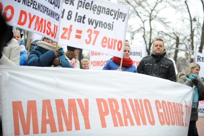 Rodzice i opiekunowie protestowali