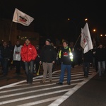 Protest mieszkańców pod kopalnią "Brzeszcze"