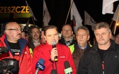 Protest mieszkańców pod kopalnią "Brzeszcze"