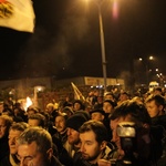 Protest mieszkańców pod kopalnią "Brzeszcze"