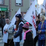 Protest mieszkańców pod kopalnią "Brzeszcze"