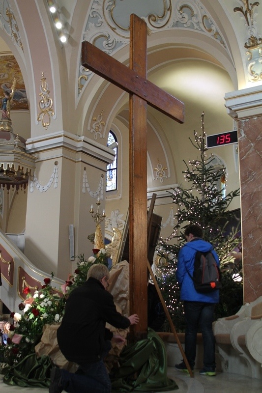 Pożegnanie symboli ŚDM w Tychach