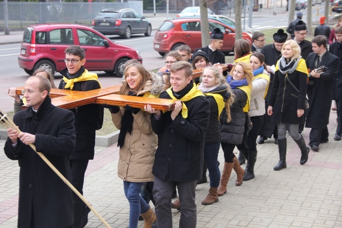 Symbole ŚDM w archikatedrze i seminarium