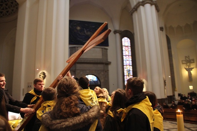 Symbole ŚDM w archikatedrze i seminarium