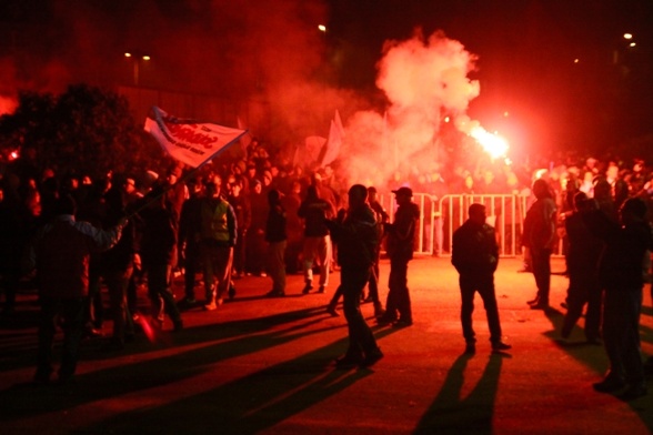 Starcie policji z manifestantami w Zabrzu