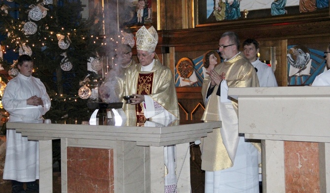 Poświęcenie po pożarze