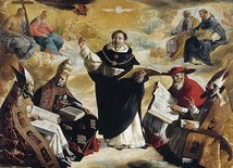 Francisco de Zurbarán  „Apoteoza św. Tomasza z Akwinu” olej na płótnie, 1631 Muzeum Sztuk Pięknych, Sewilla