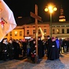 Pożegnanie krzyża i ikony   na rynku w Lublińcu