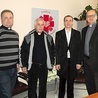  O trudnej sytuacji na Ukrainie rozmawiali (od lewej): ks. Robert Kowalski, ks. prał. Jurij Nagorny, Aleksander Mordyński i ks. Grzegorz Wójcik