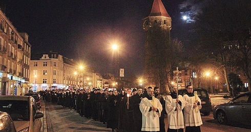 Procesja światła ulicami Gdańska