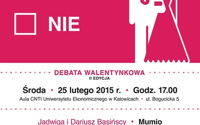 Debata walentynkowa, Katowice, 25 lutego