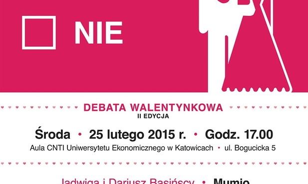 Debata walentynkowa, Katowice, 25 lutego