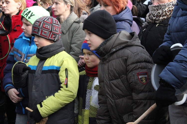 Protest kobiet przed siedzibą JSW