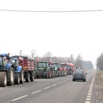 Rolnicza blokada pod Zwoleniem