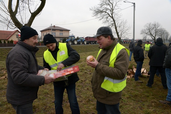 Rolnicza blokada pod Zwoleniem