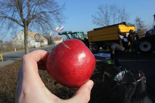 Protest rolników w Krzeszycach