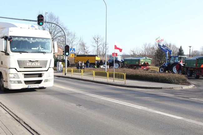 Protest rolników w Krzeszycach