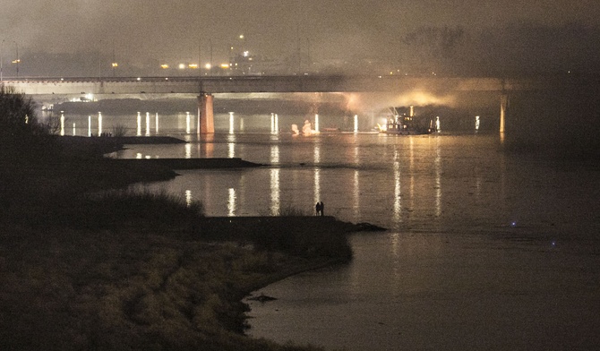 Pożar Mostu Łazienkowskiego