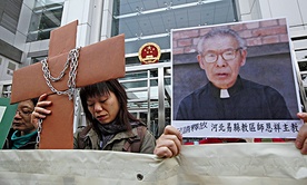 Katolicy bezskutecznie domagali się uwolnienia bp. Cosmasa Shi Enxianga