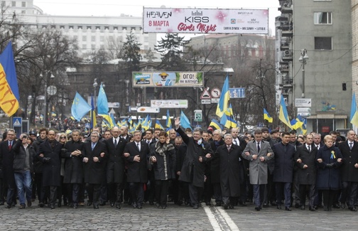 Marsz Godności przeszedł ulicami Kijowa