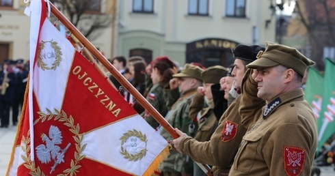 Apel Poległych na żywieckim Rynku zgromadził także grupy rekonstrukcyjno-historyczne
