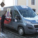 Krzyż ŚDM ikona Matki Bożej w Ustroniu