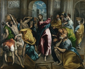 Wypędzenie przekupniów ze świątyni. El Greco