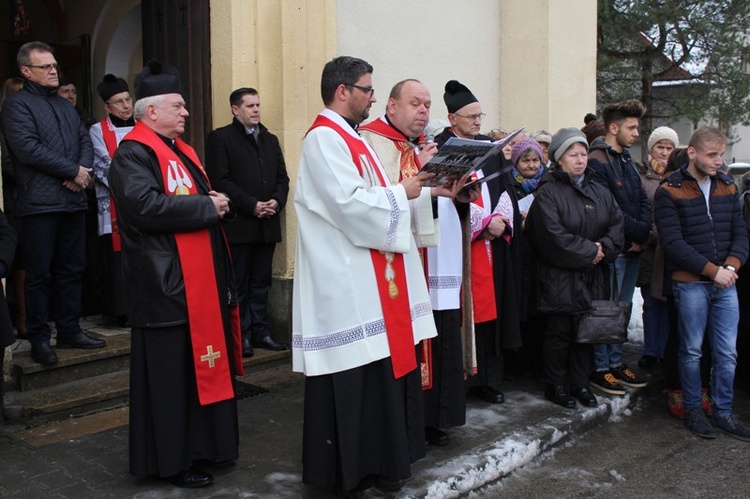 Krzyż ŚDM i ikona Matki Bożej w Wiśle