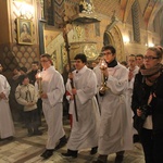 Krzyż ŚDM i ikona Matki Bożej w Żywcu