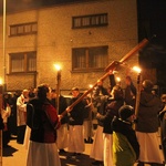 Krzyż ŚDM i ikona Matki Bożej w Żywcu