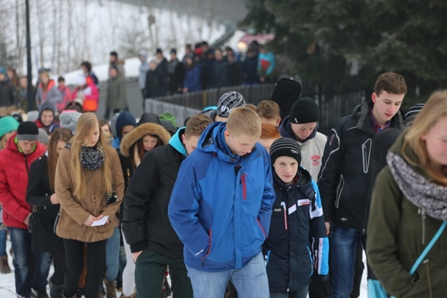 Znaki ŚDM w Istebnej