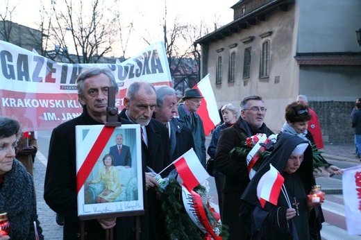 Marsz "W obronie demokracji i wolności mediów". Kraków 2015