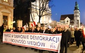 Marsz "W obronie demokracji i wolności mediów". Kraków 2015