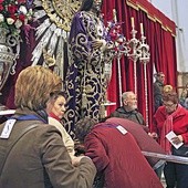 6.08.2015, Madryt. Hiszpania. W każdy pierwszy piątek marca w bazylice Medinaceli odbywa się najważniejsze w roku nabożeństwo. Wierni oddają cześć cudownej figurze Jezusa Nazarejczyka. 