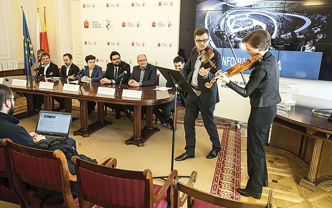 Konferencja nt. planów budowy siedziby Sinfonia Varsovia  Europejskiego Centrum Muzyki na Pradze