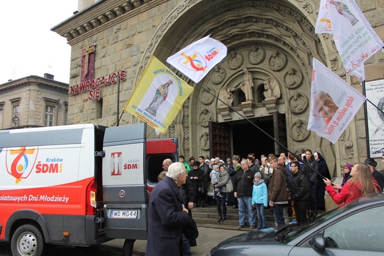 Pożegnanie znaków ŚDM w Bielsku-Białej