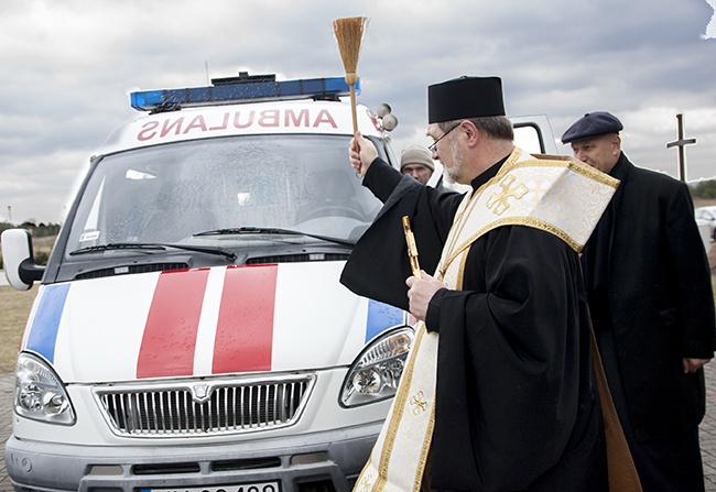 Poświęcenie karetki dla Odessy