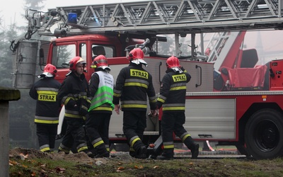 Pożar kamienicy w Mysłowicach